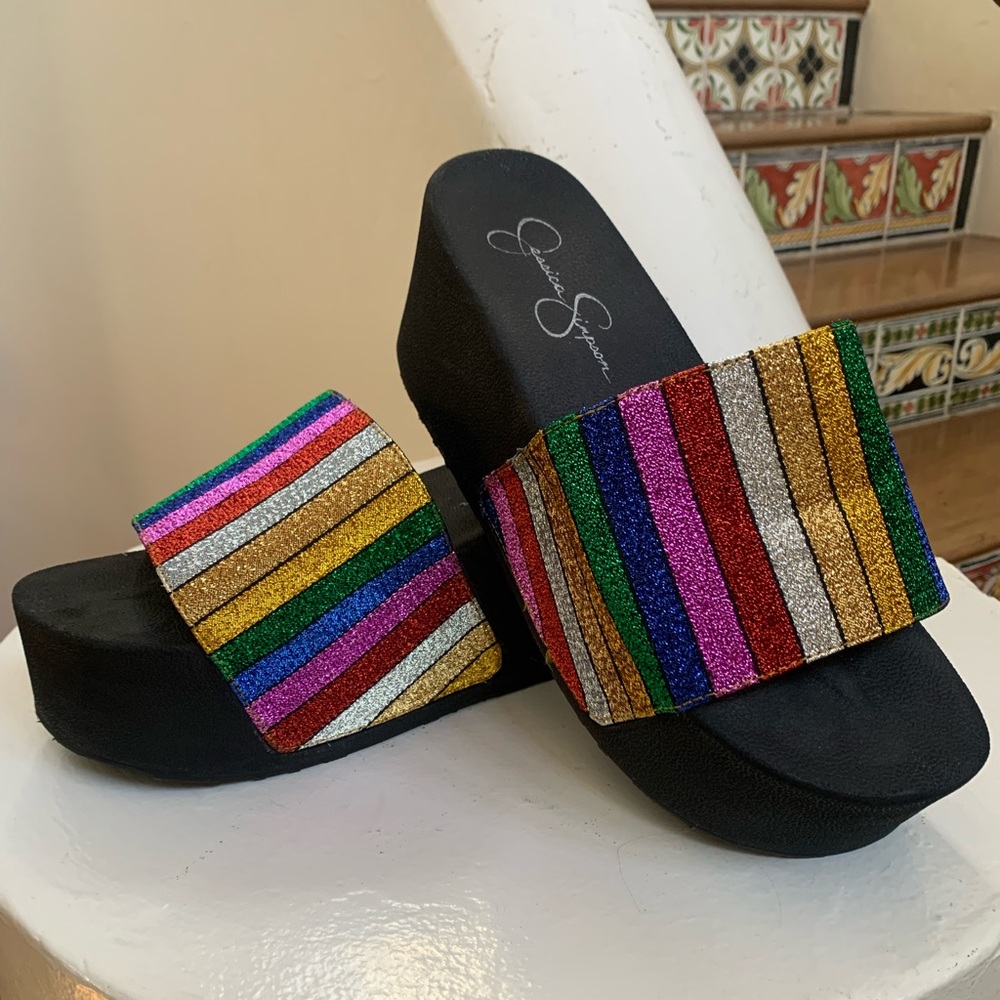 PRIDE slides!  Cutest ever Pride platform slides!